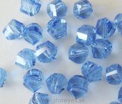 Helix-facetterade kristaller 8mm, Light Sapphire