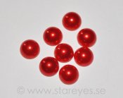 Pärlemorskimrande flatback i akryl 7mm - Red