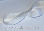 Sidenband av 100% äkta silke 10mm - White