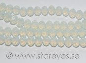 Facetterade kristall-rondeller 8x5mm - Moonlight Opal