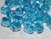 Helix-facetterade kristaller 6mm, Aquamarine AB