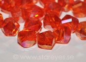 Helix-facetterade kristaller 8mm, Sunset Orange AB