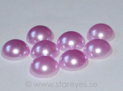 Pärlemorskimrande flatback i akryl 10mm - Pink